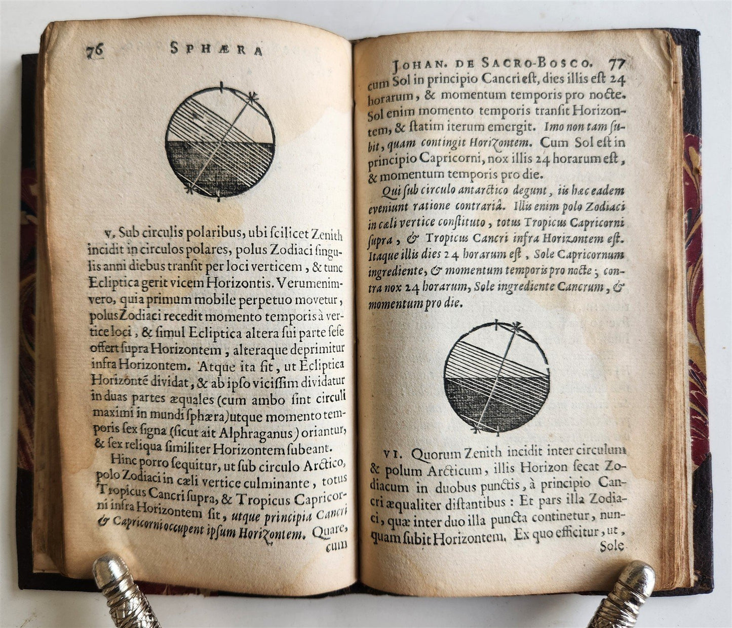 1656 SPHAERA by IOHANNES SACROBOSCO antique ILLUSTRATED astronomy