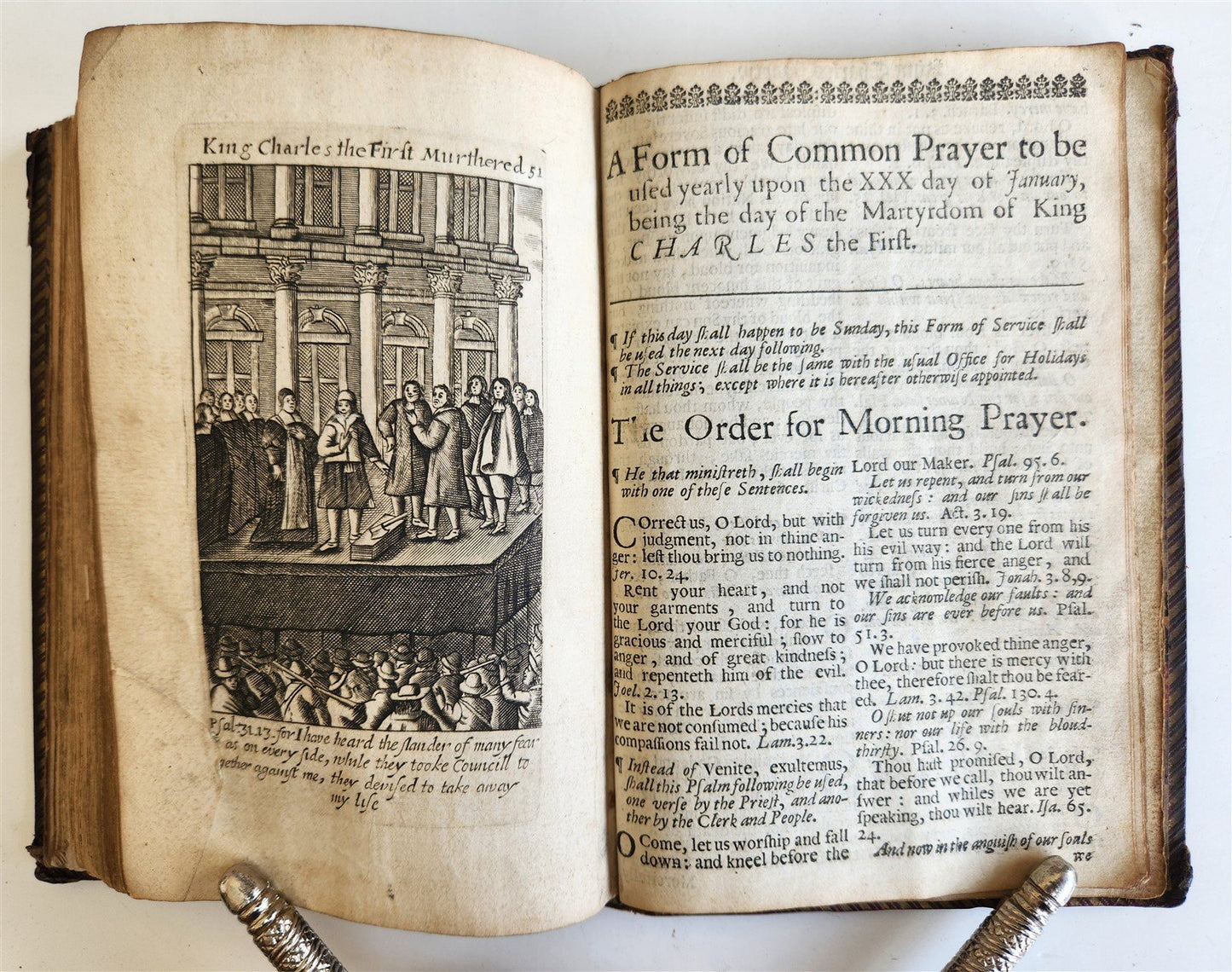 1680 BOOK OF COMMON PRAYER fully illustrated ANTIQUE in ENGLISH