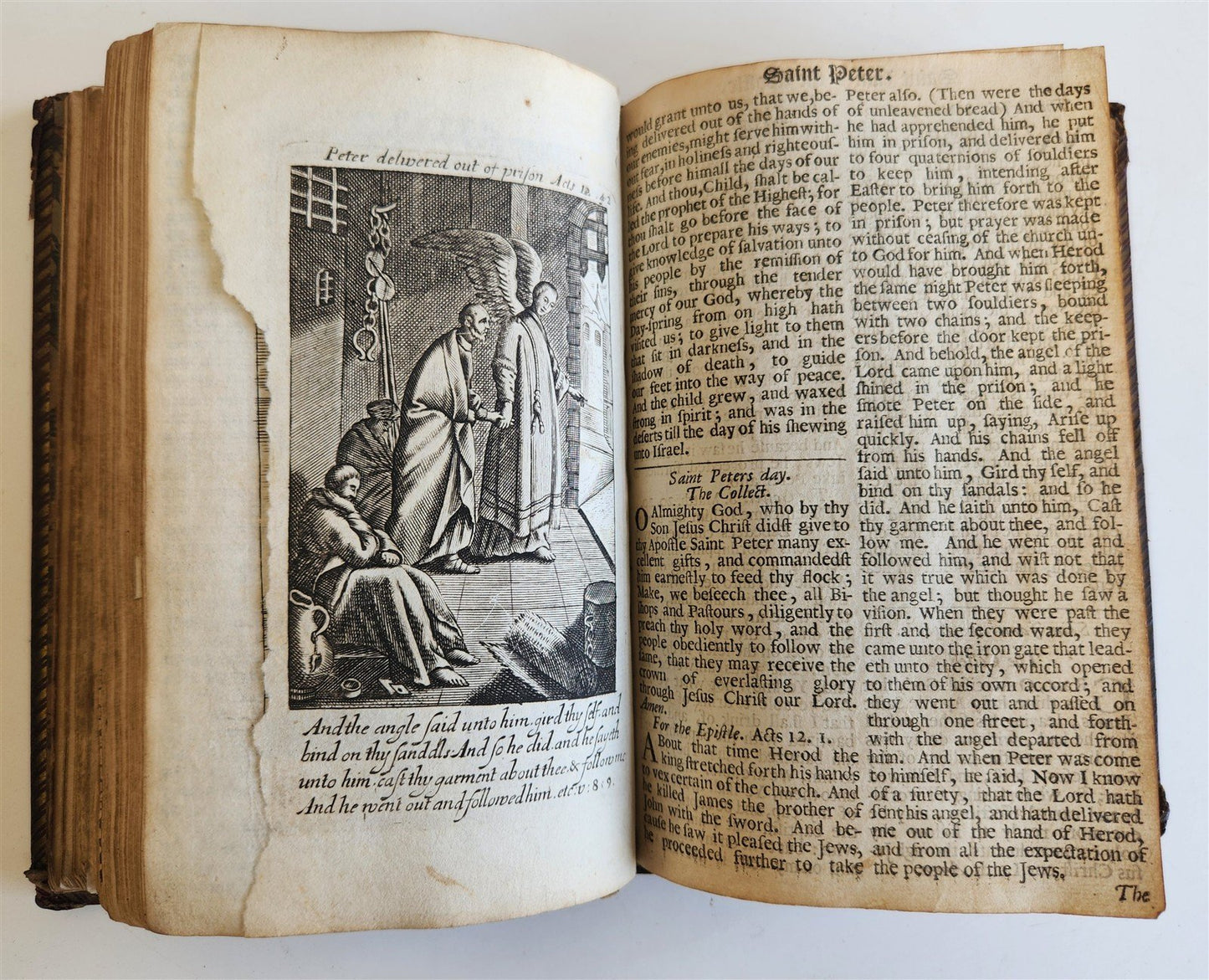 1680 BOOK OF COMMON PRAYER fully illustrated ANTIQUE in ENGLISH