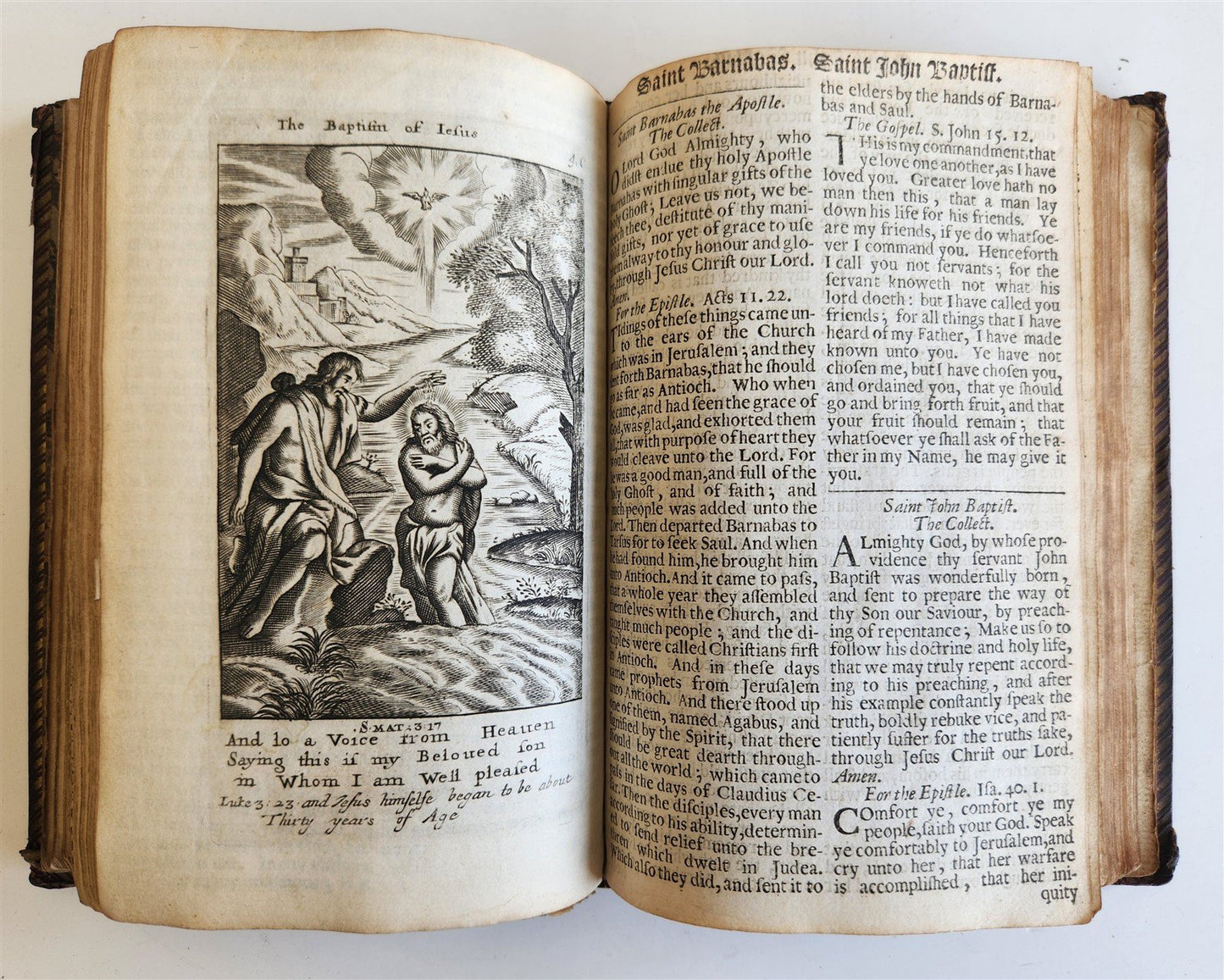 1680 BOOK OF COMMON PRAYER fully illustrated ANTIQUE in ENGLISH