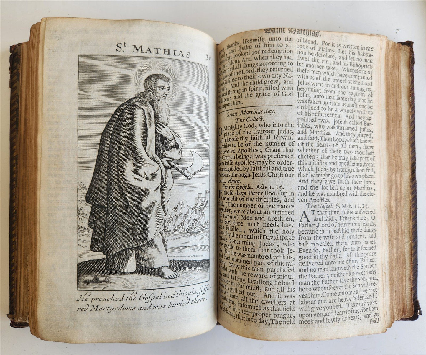 1680 BOOK OF COMMON PRAYER fully illustrated ANTIQUE in ENGLISH