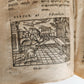 1585 AESOP fully illustrated ANTIQUE 16th century emblemata VELLUM BINDING rare