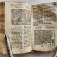 1585 AESOP fully illustrated ANTIQUE 16th century emblemata VELLUM BINDING rare