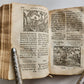 1585 AESOP fully illustrated ANTIQUE 16th century emblemata VELLUM BINDING rare