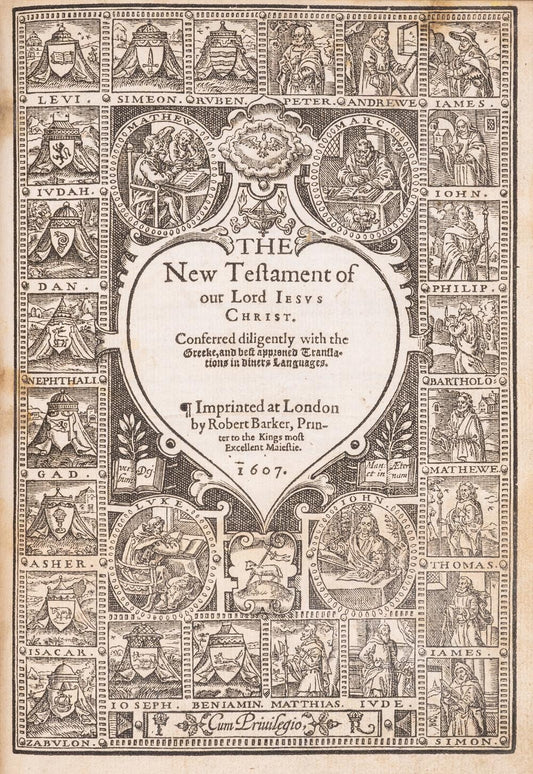 1607 BREECHES BIBLE in ENGLISH antique 17th CENTURY