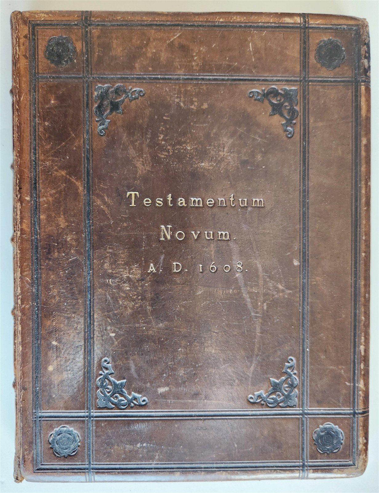 1608 BIBLE in ENGLISH antique NEW TESTAMENT