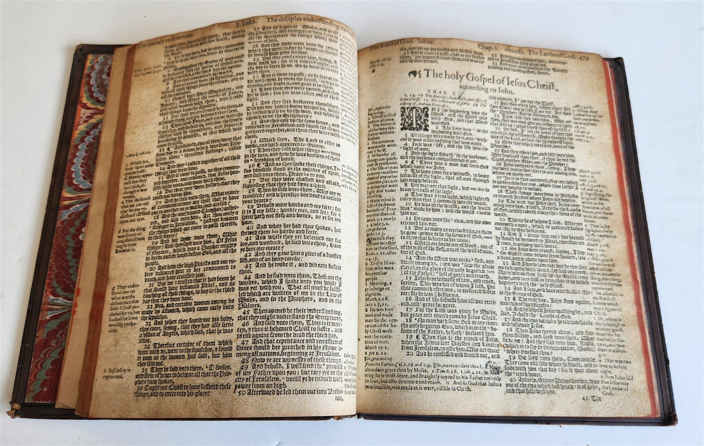 1608 BIBLE in ENGLISH antique NEW TESTAMENT