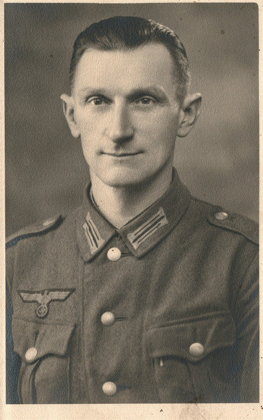 GERMAN NAZIS WWII SOLDIER VINTAGE REAL PHOTO POSTCARD RPPC