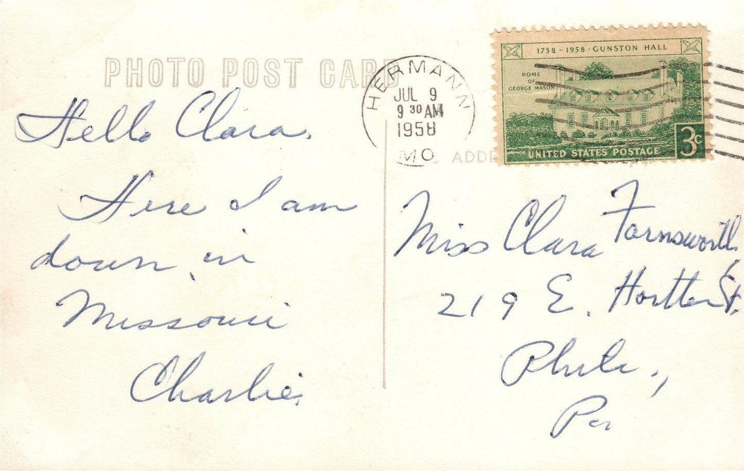 HERMANN MO OLD GERMAN GRADE SCHOOL VINTAGE REAL PHOTO POSTCARD RPPC