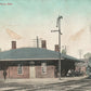 ORRVILLE OH RAILROAD DEPOT RAILWAY STATION ANTIQUE POSTCARD