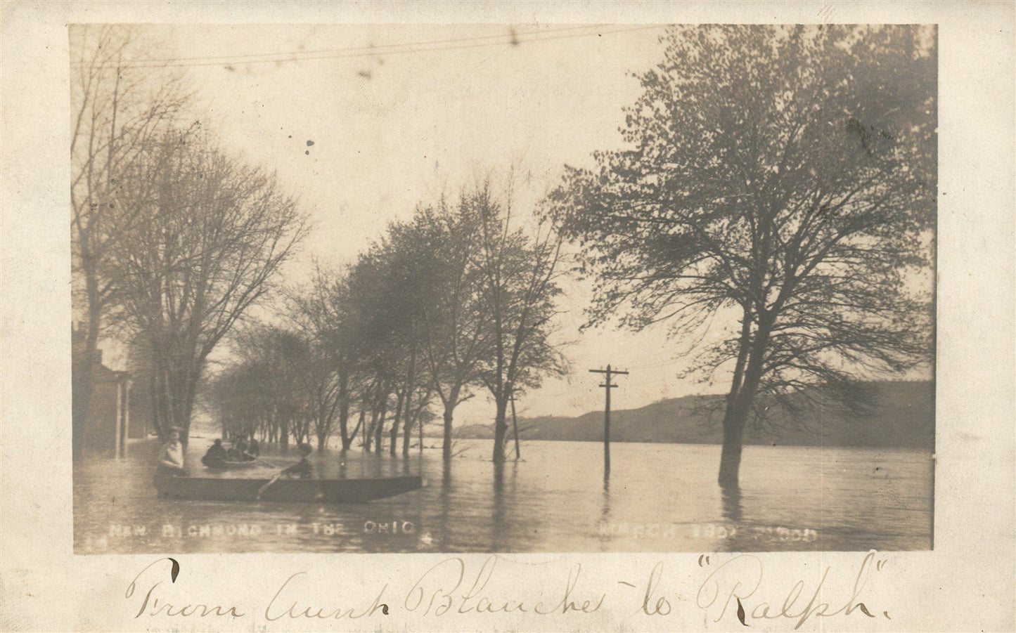 NEW RICHMOND OH ANTIQUE REAL PHOTO POSTCARD RPPC