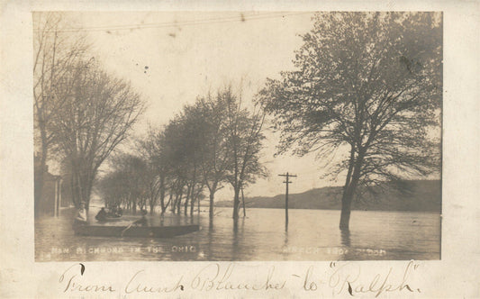 NEW RICHMOND OH ANTIQUE REAL PHOTO POSTCARD RPPC