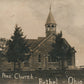 BETHEL OH CHURCH ANTIQUE REAL PHOTO POSTCARD RPPC