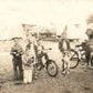 COLUMBUS OH KIDS w/ BICYCLES & DOG VINTAGE REAL PHOTO POSTCARD RPPC