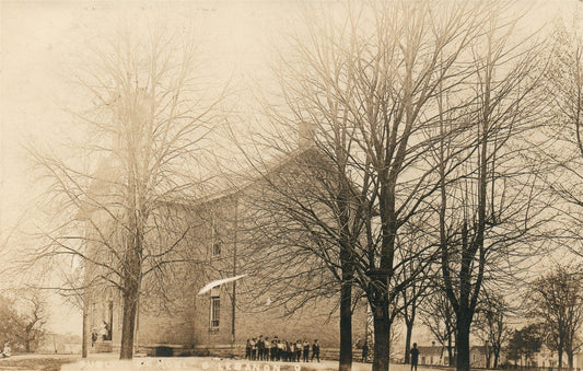 LEBANON OH SCHOOL ANTIQUE REAL PHOTO POSTCARD RPPC