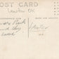 LAWTON OK ANTIQUE REAL PHOTO POSTCARD RPPC
