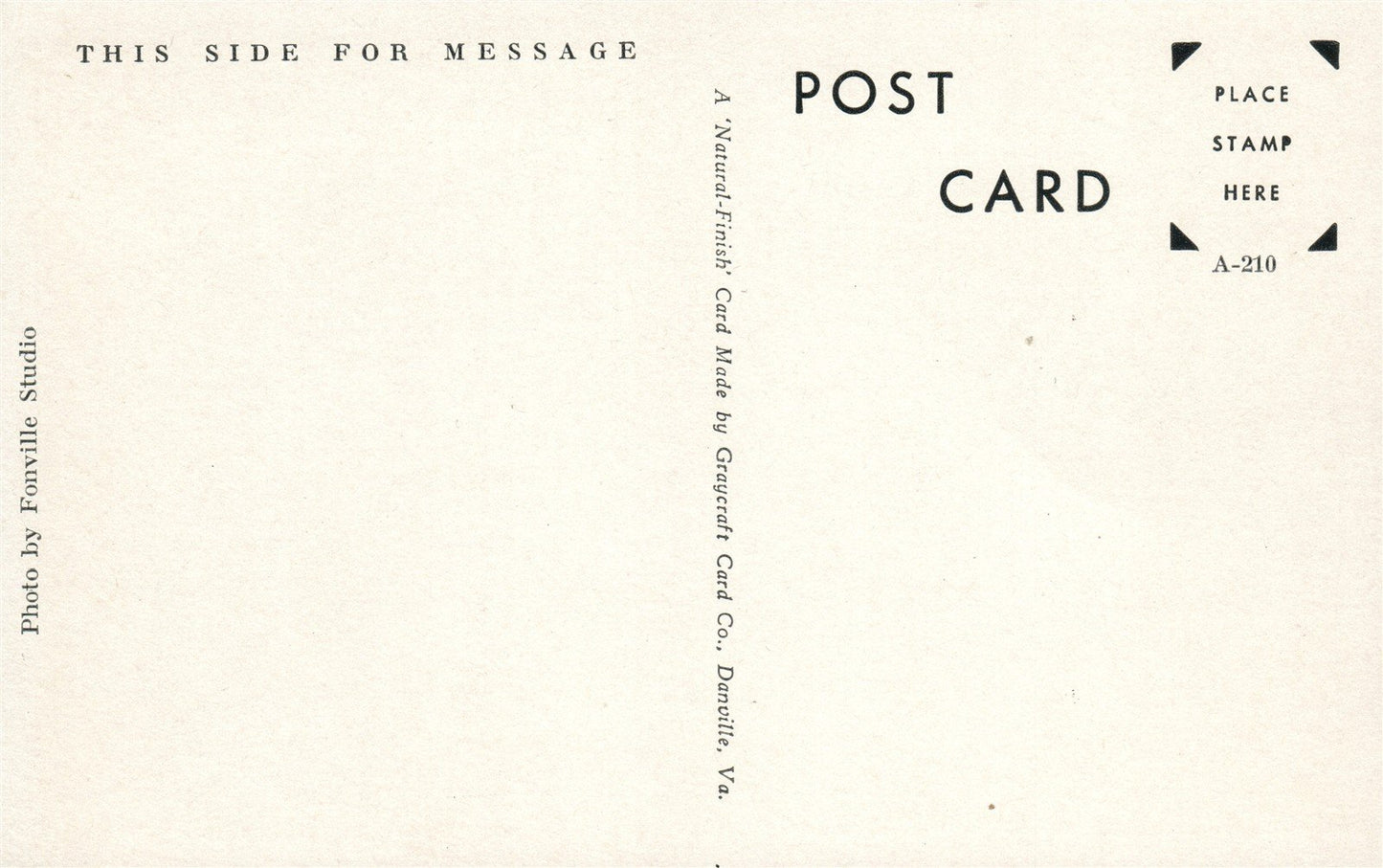 ARDMORE OK KVSO RADIO STATION VINTAGE POSTCARD