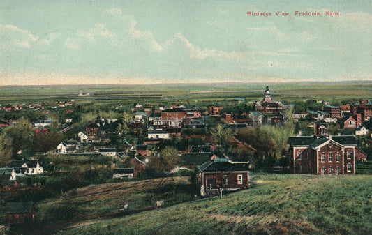 FREDONIA KS ANTIQUE POSTCARD