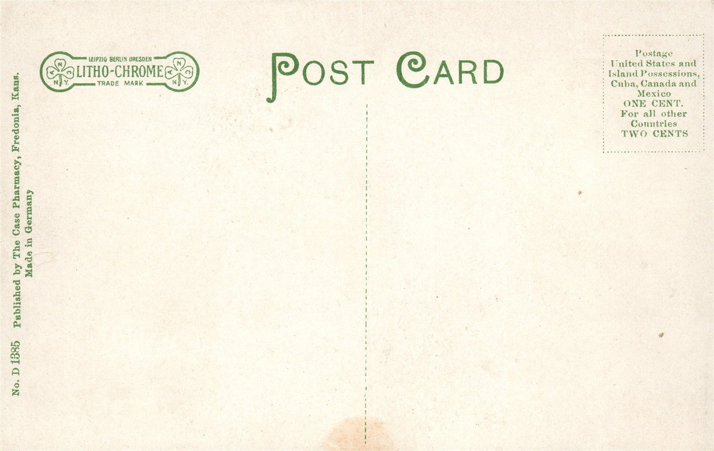 FREDONIA KS ANTIQUE POSTCARD