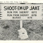 DODGE CITY KS GRAVE AND MARKER ON BOOT HILL ANTIQUE POSTCARD