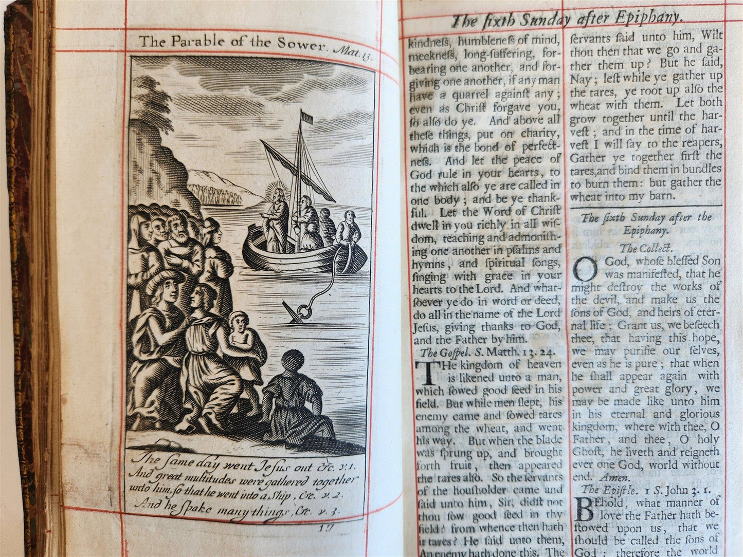 1701 BOOK OF COMMON PRAYER in ENGLISH w/ PSALMS of DAVID ANTIQUE illustrated