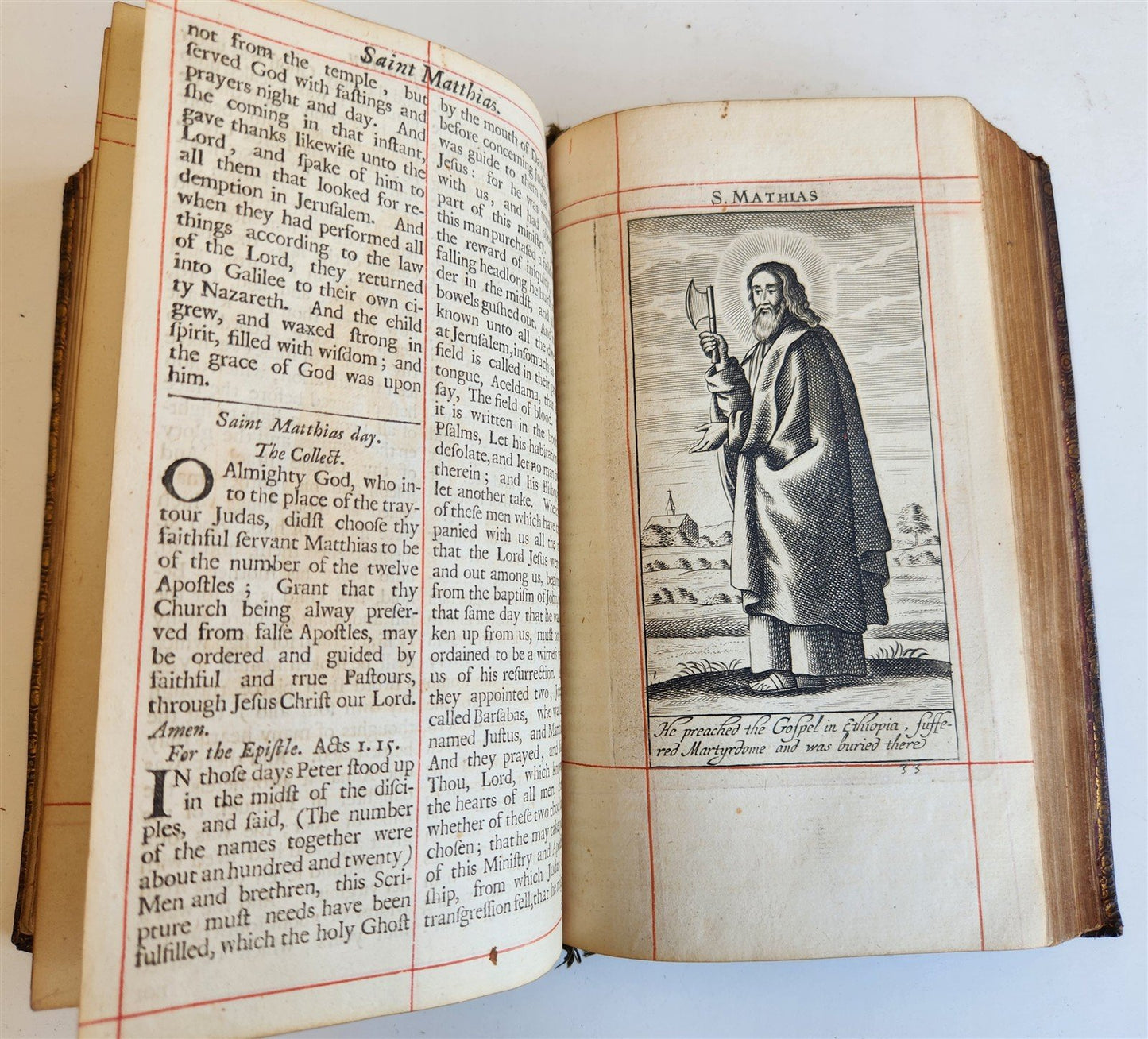 1701 BOOK OF COMMON PRAYER in ENGLISH w/ PSALMS of DAVID ANTIQUE illustrated