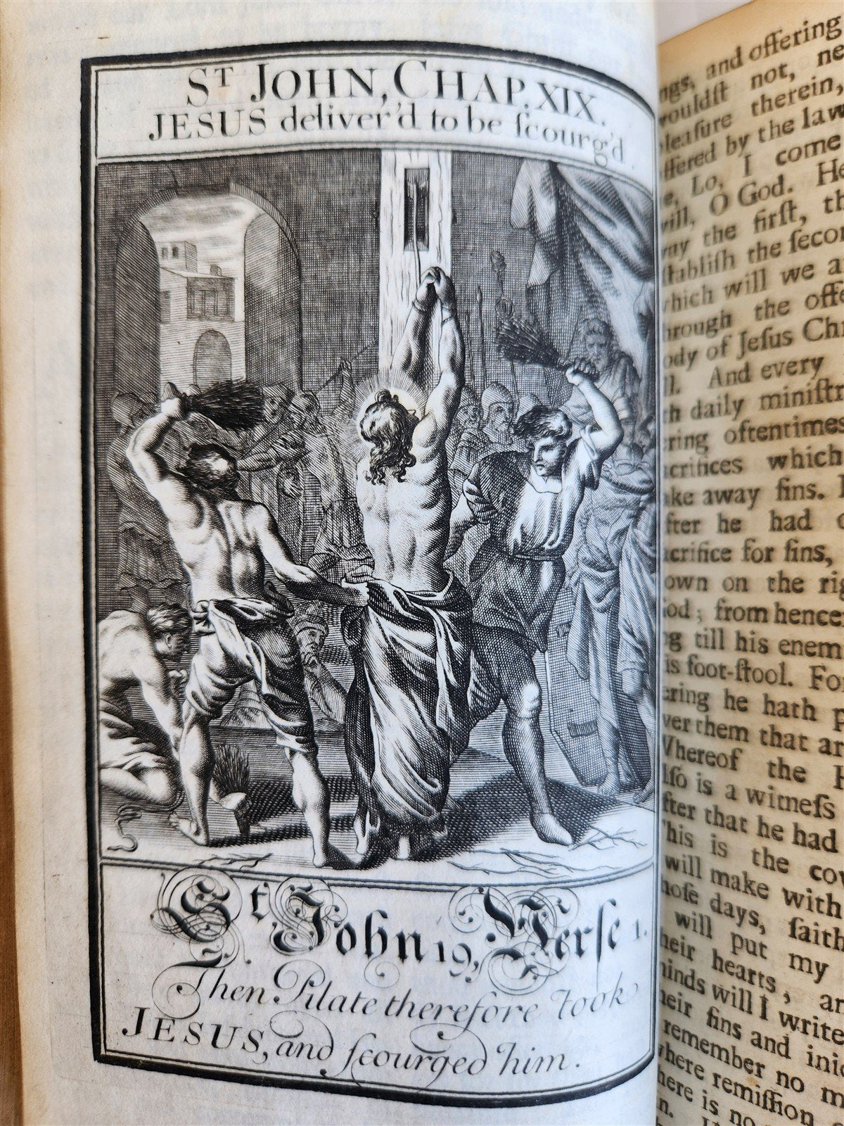 1707 BOOK OF COMMON PRAYER in ENGLISH w/ PSALMS of DAVID ANTIQUE illustrated