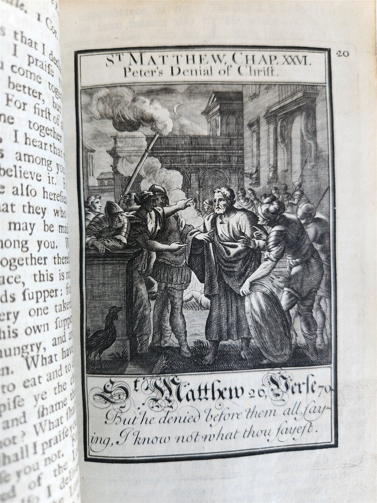 1707 BOOK OF COMMON PRAYER in ENGLISH w/ PSALMS of DAVID ANTIQUE illustrated