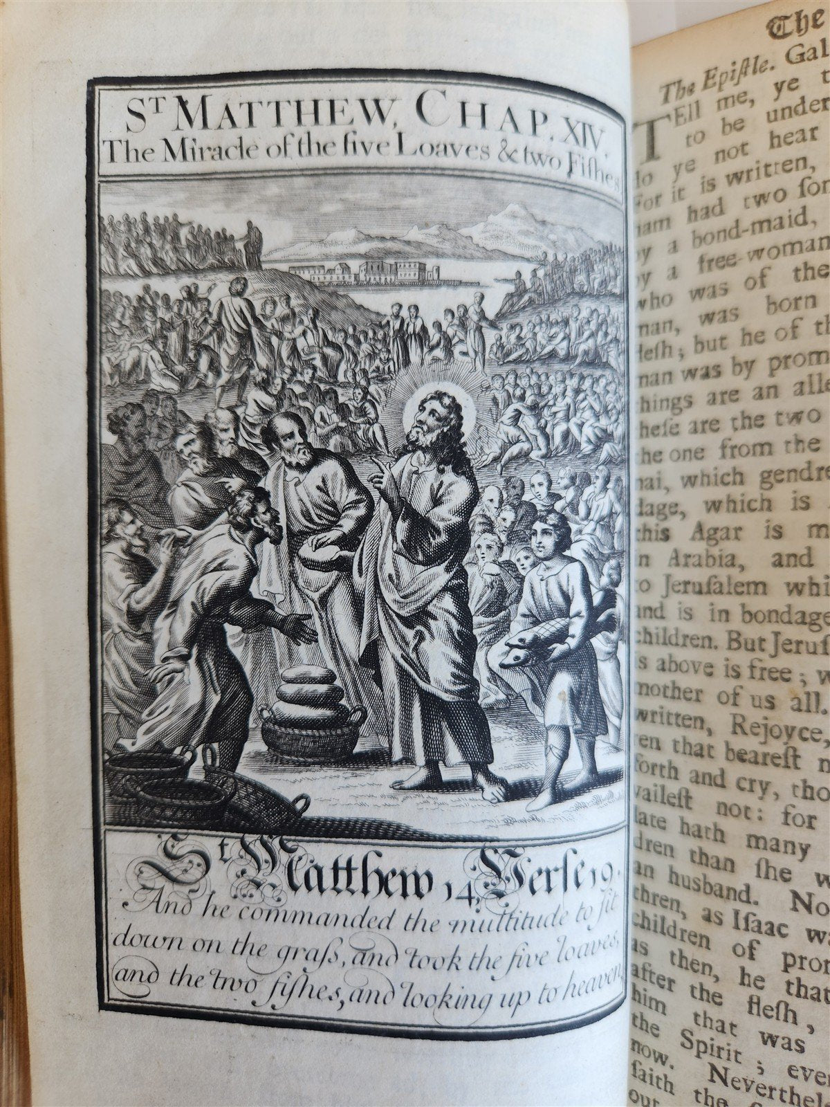 1707 BOOK OF COMMON PRAYER in ENGLISH w/ PSALMS of DAVID ANTIQUE illustrated