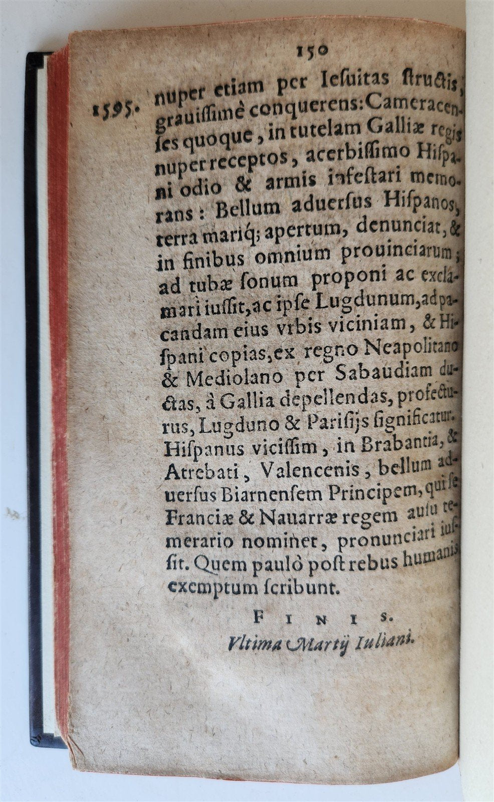1595 HISTORICAL CHRONICLE by David Chytraeus ANTIQUE 16TH century