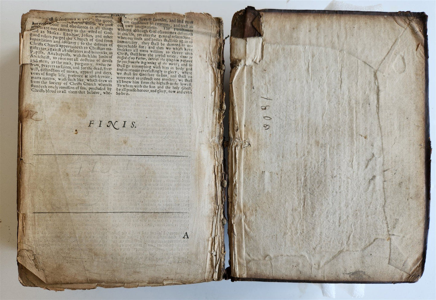 1670 BIBLE in ENGLISH antique OLD & NEW TESTAMENT 17th CENTURY
