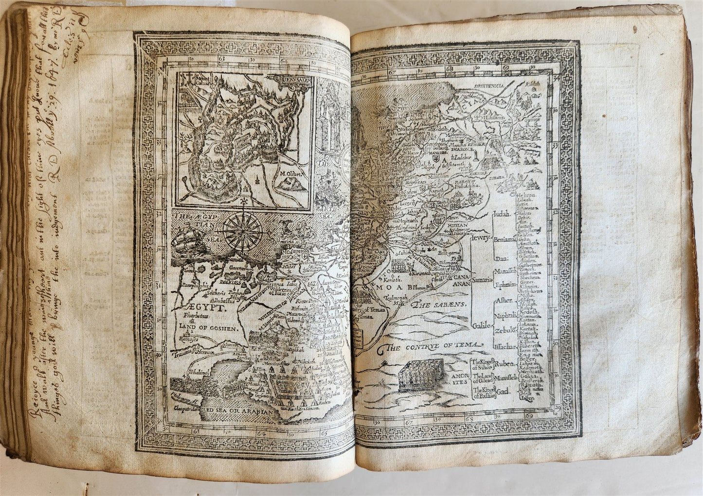 1634 BIBLE in ENGLISH antique OLD & NEW TESTAMENT 17th CENTURY by Robert Barker