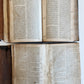 1567 BIBLE in LATIN 2 VOLUMES by PLANTIN antique incl. 1612 R.Barker partial NT