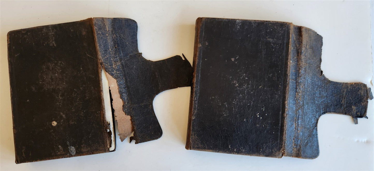 1567 BIBLE in LATIN 2 VOLUMES by PLANTIN antique incl. 1612 R.Barker partial NT