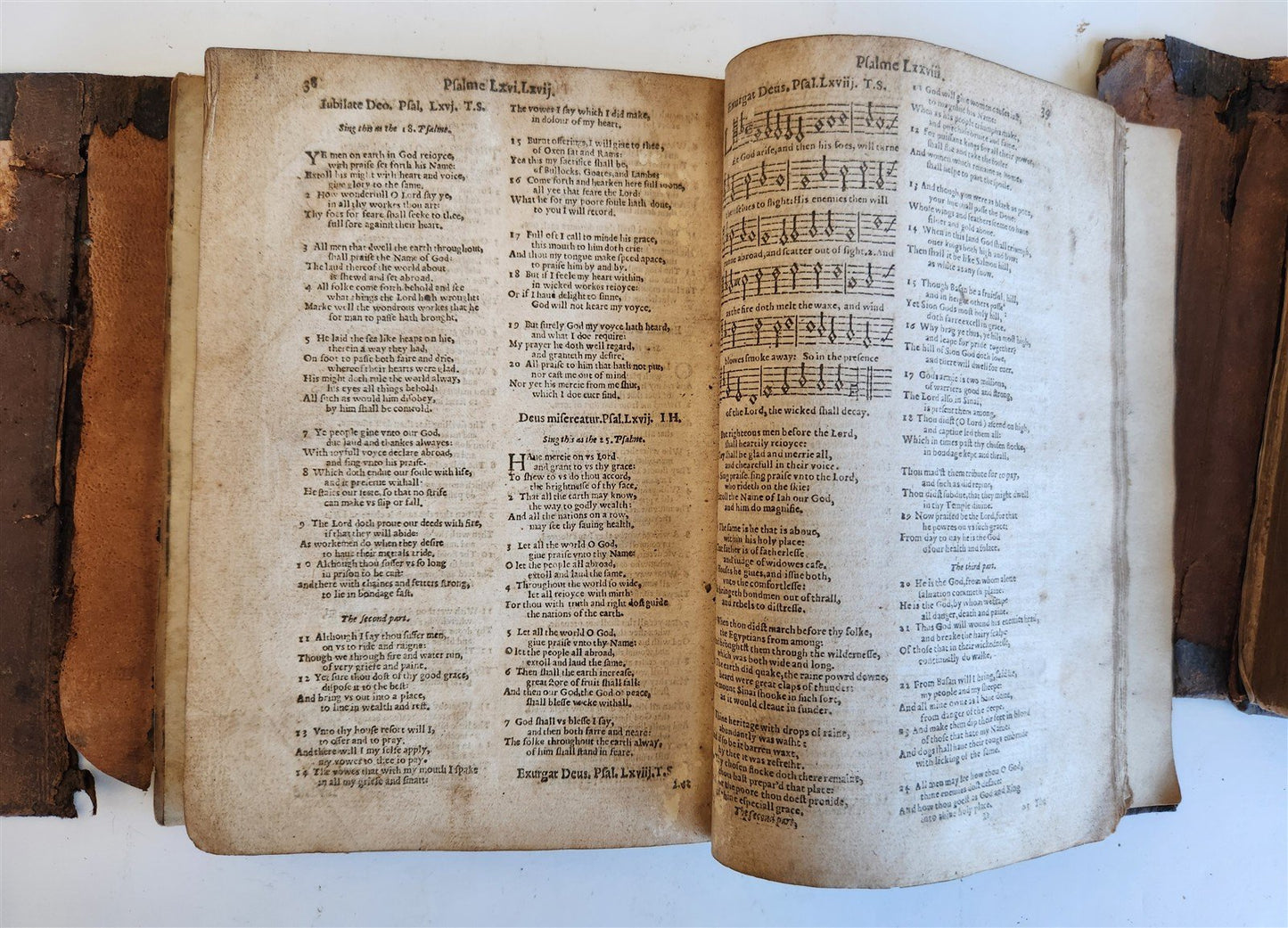 1567 BIBLE in LATIN 2 VOLUMES by PLANTIN antique incl. 1612 R.Barker partial NT