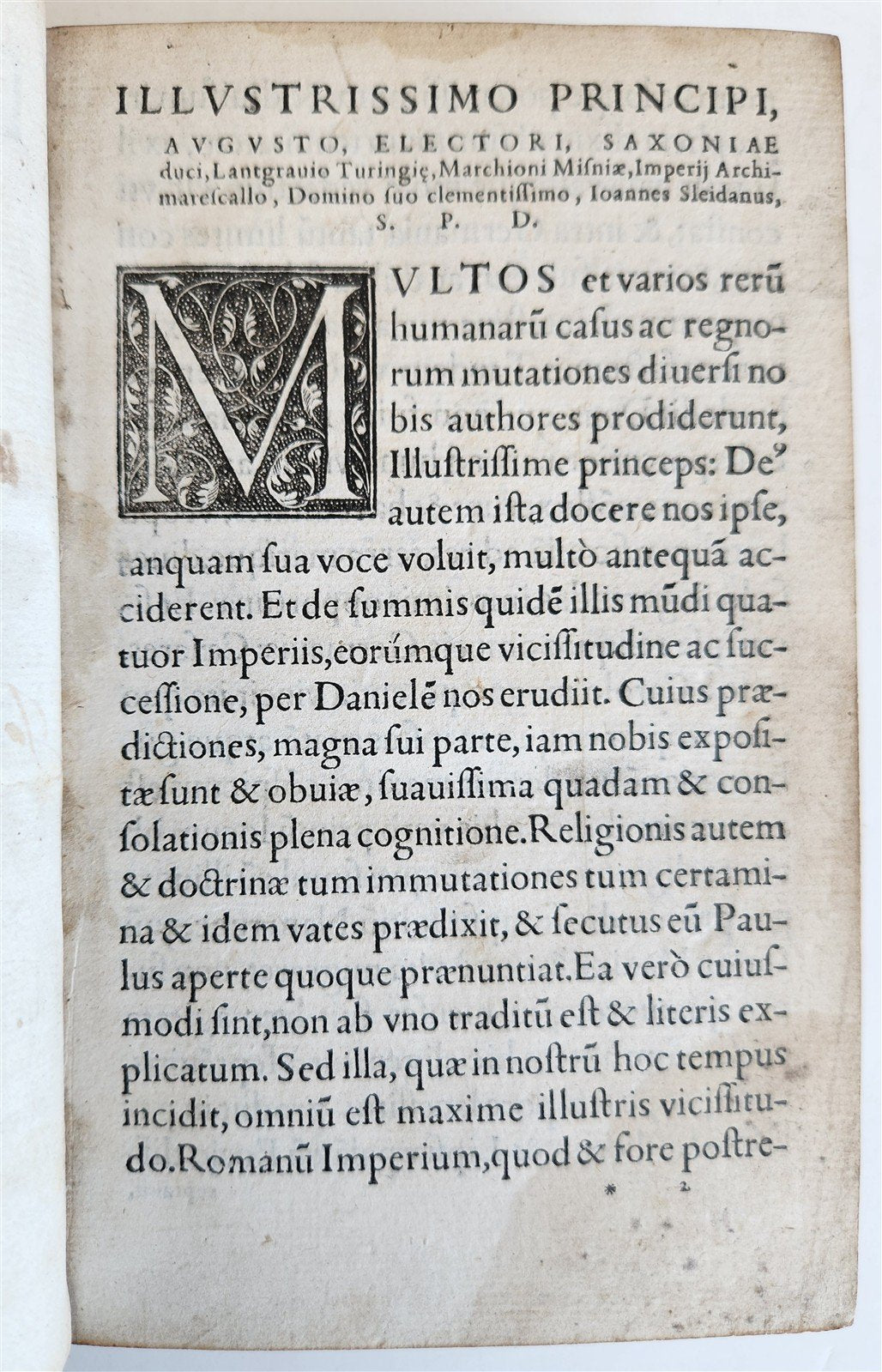 1556 SLEIDAN Commentaries State Of Religion & Republic under Charles V ANTIQUE