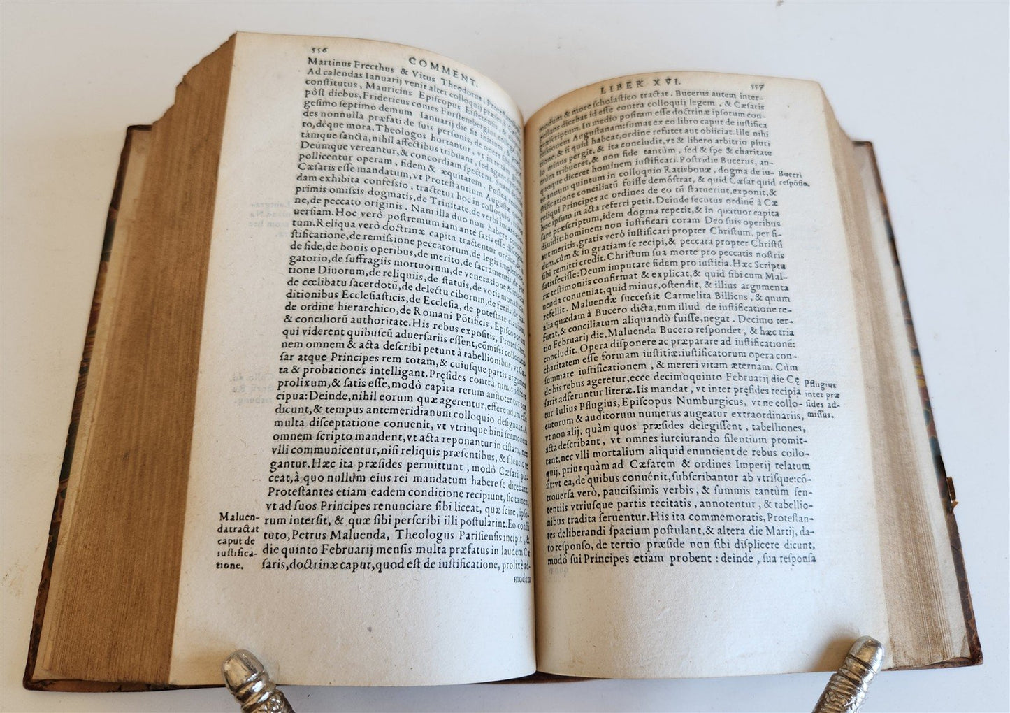 1556 SLEIDAN Commentaries State Of Religion & Republic under Charles V ANTIQUE