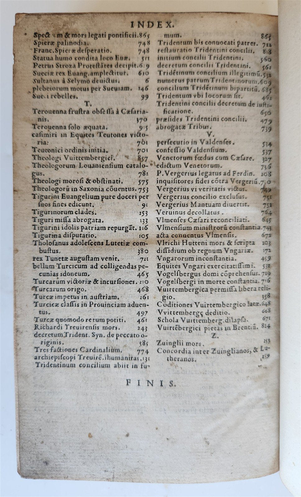 1556 SLEIDAN Commentaries State Of Religion & Republic under Charles V ANTIQUE