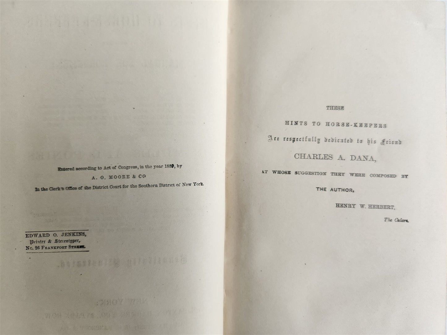 1860 HINTS FOR HORSE KEEPERS HORSEMEN MANUAL CIVIL WAR ERA illustrated ANTIQUE