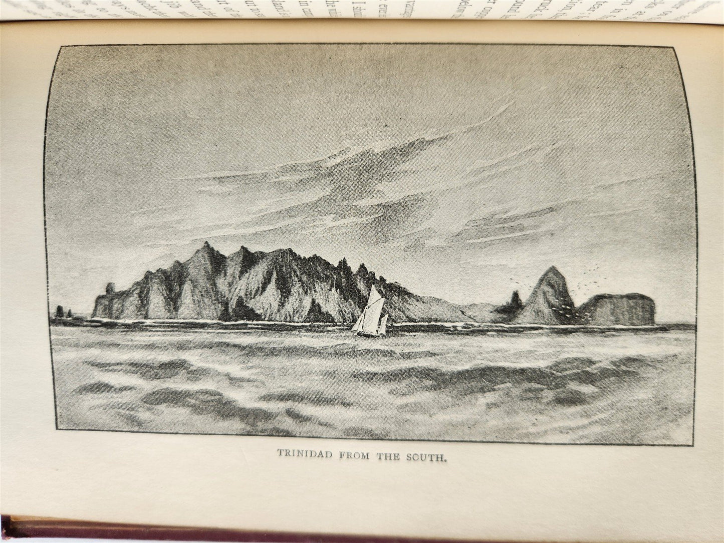 1896 TREASURE SEARCH in TRINIDAD Cruise of Alerte by Knight antique ILLUSTRATED