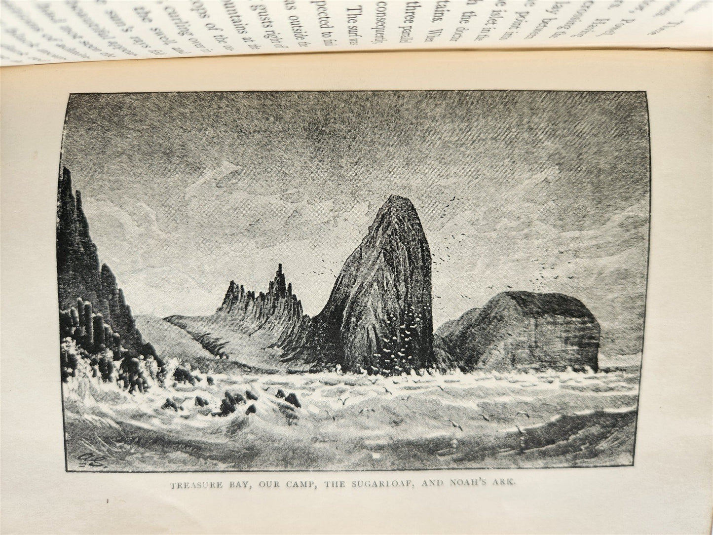 1896 TREASURE SEARCH in TRINIDAD Cruise of Alerte by Knight antique ILLUSTRATED