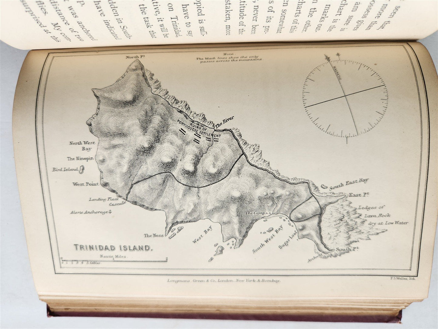 1896 TREASURE SEARCH in TRINIDAD Cruise of Alerte by Knight antique ILLUSTRATED