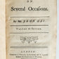 1731 Poems on Several Occasions 2 VOLUMES POETRY by JOHN GAY antique
