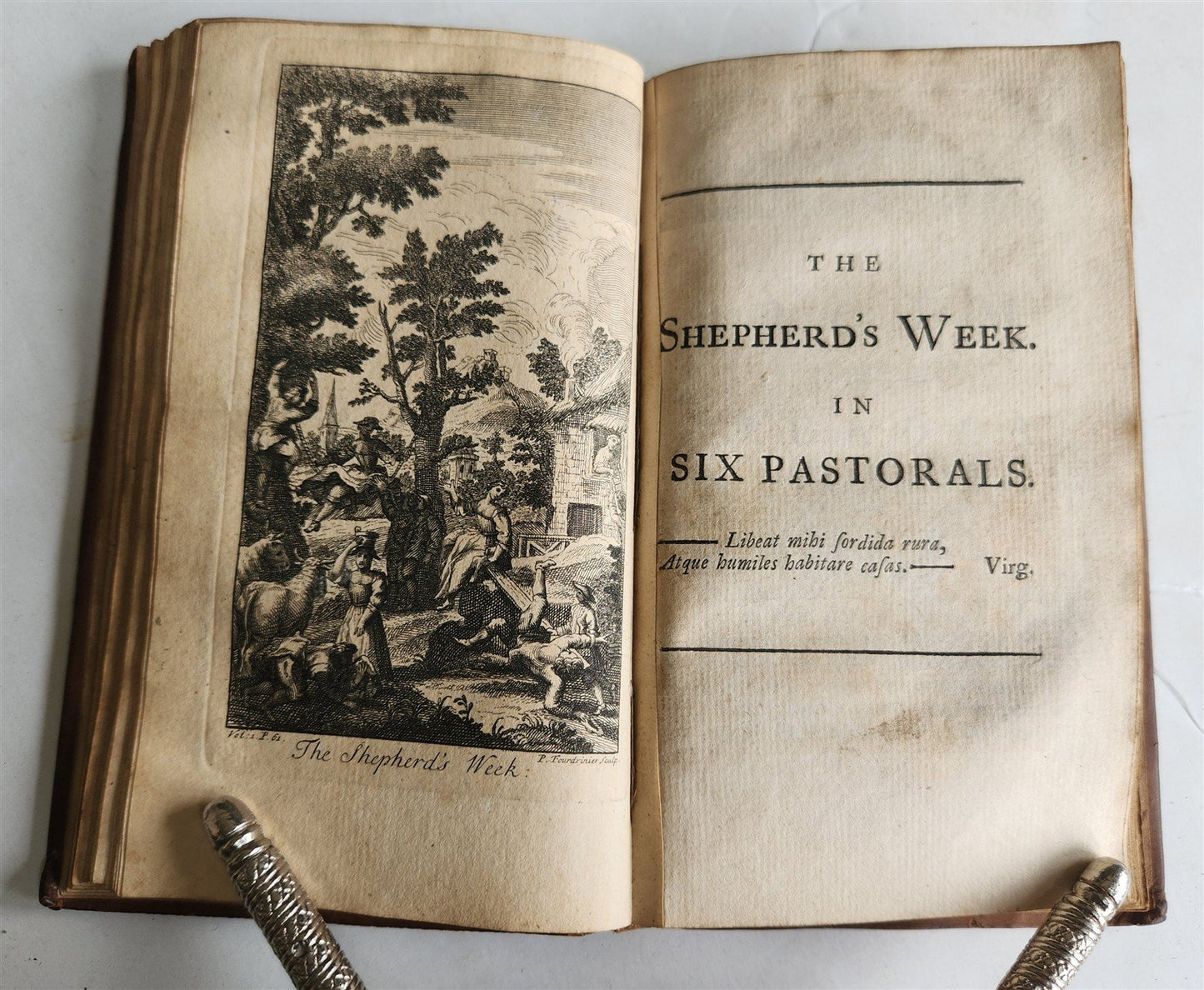 1731 Poems on Several Occasions 2 VOLUMES POETRY by JOHN GAY antique