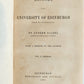 1862 History of The University of Edinburgh 2 VOLUMES by Andrew Dalzel antique