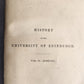 1862 History of The University of Edinburgh 2 VOLUMES by Andrew Dalzel antique