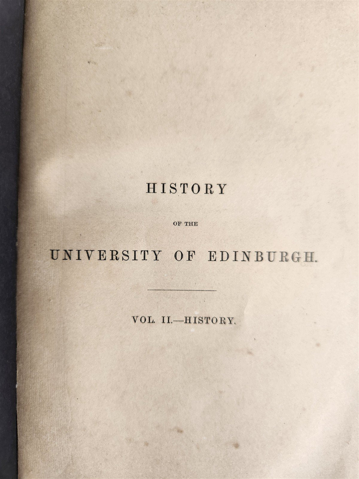 1862 History of The University of Edinburgh 2 VOLUMES by Andrew Dalzel antique