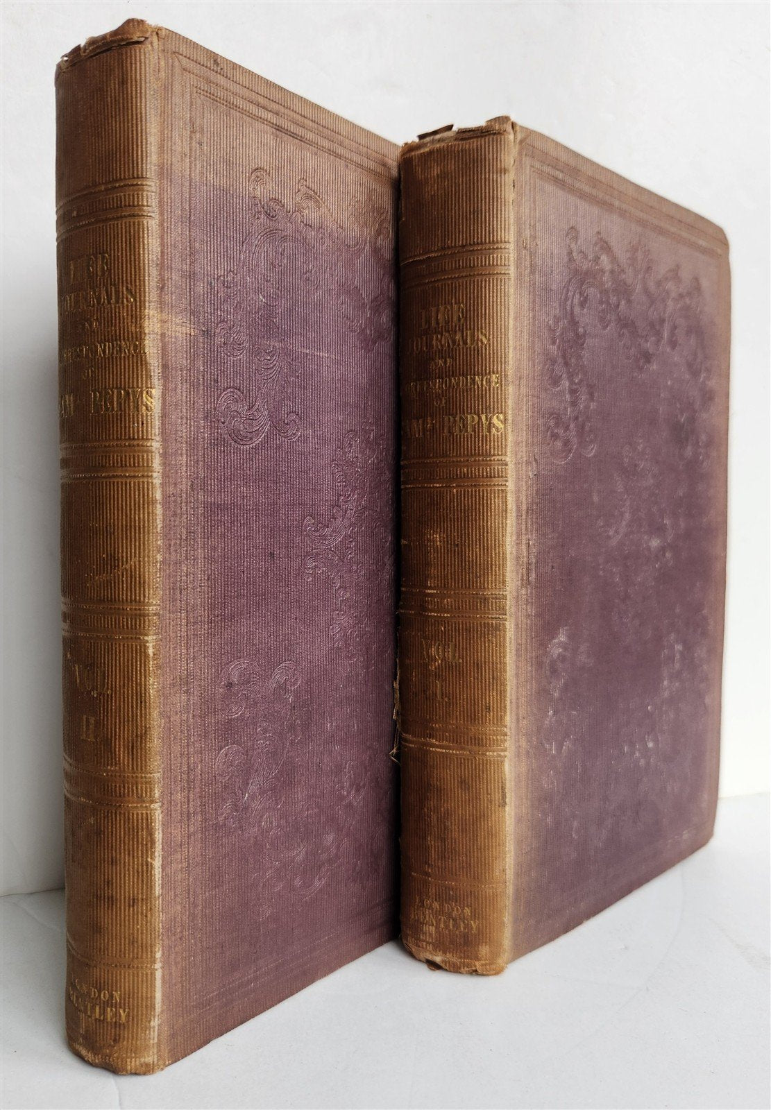 1841 Samuel Pepys Life Journals incl. Narrative of His Voyage to Tangier antique