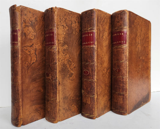 1796 Historical Geographical Commercial Philosophical View of USA 4 VOLS antique