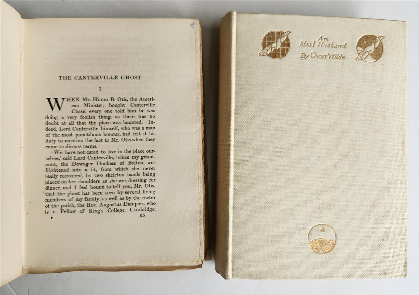 1908 OSCAR WILDE 2 volumes ANTIQUE limited edition VELLUM bound